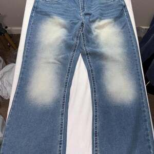 Real Luck Relaxed Boot Cut Jeans with Graphic Embroidery